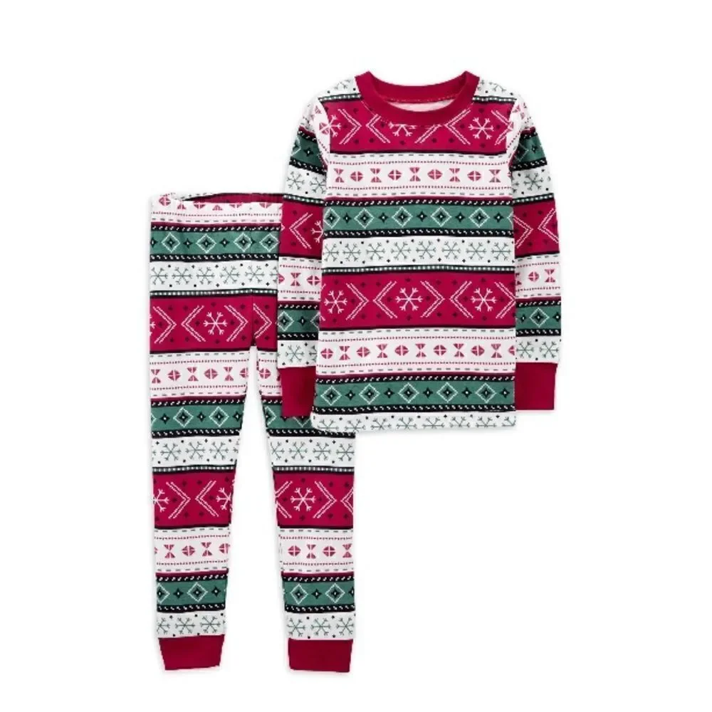 Toddler Girls Holiday Pajama Lounge 2-Piece Set Size 2T